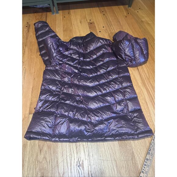 EDDIE BAUER Women's L/XL Purple Packable Down Jacket EB650 Iridescent Plum - Picture 6 of 9